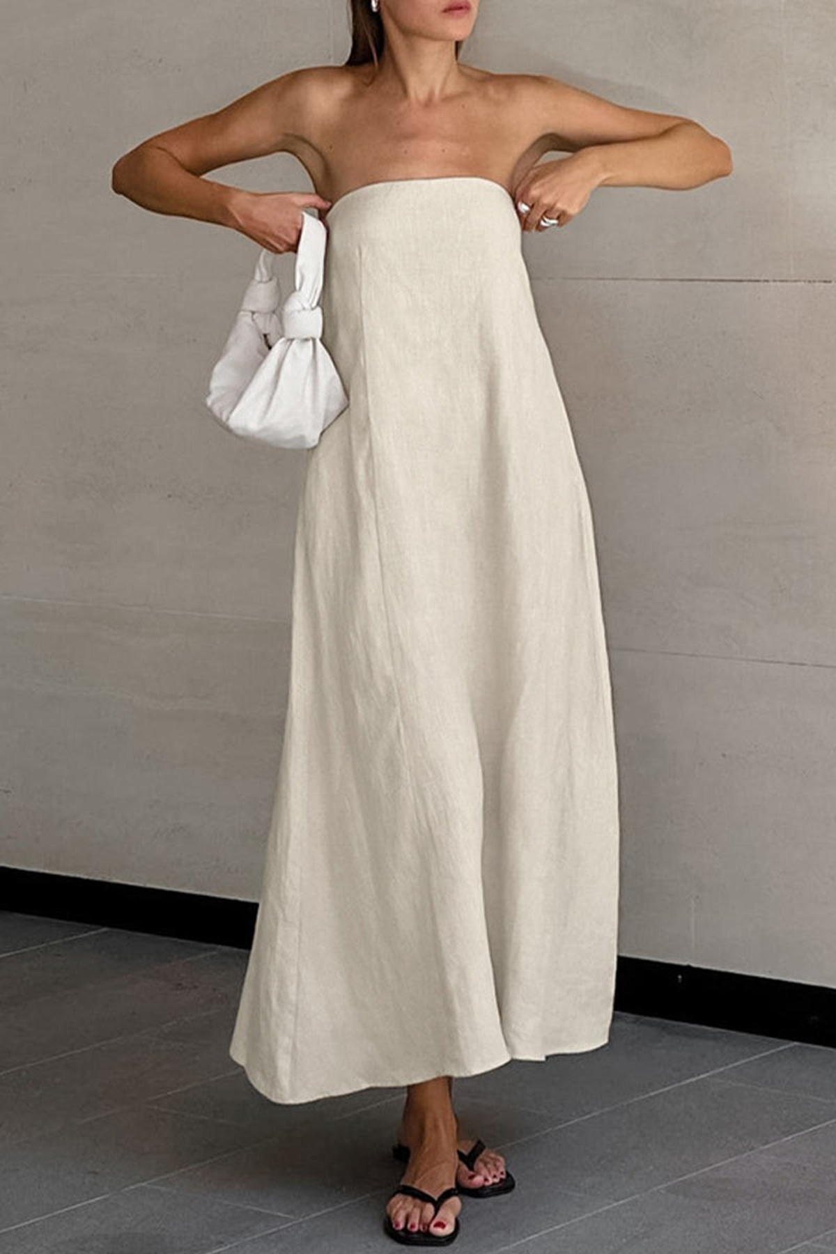 Dolores Linen Maxi Dress