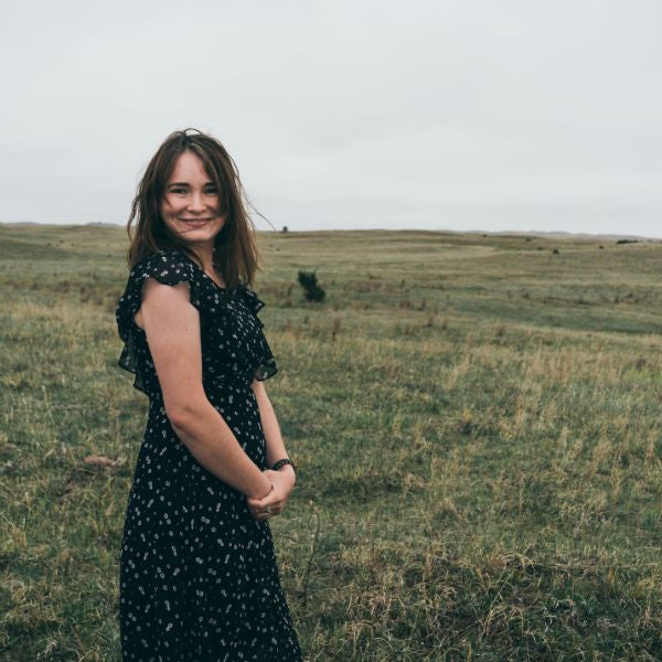 Prairie Dress in Black Linen – Field Day