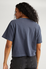 Light Gray Relaxed Crop Tee Crop Tee