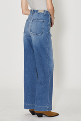 Dark Slate Blue Utility Trouser | Sunset Jeans