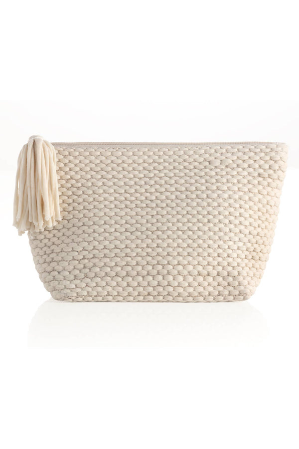 Light Gray Mavis Zip Pouch Bag