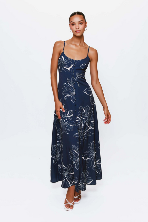 White Smoke Valente Dress Maxi Dress