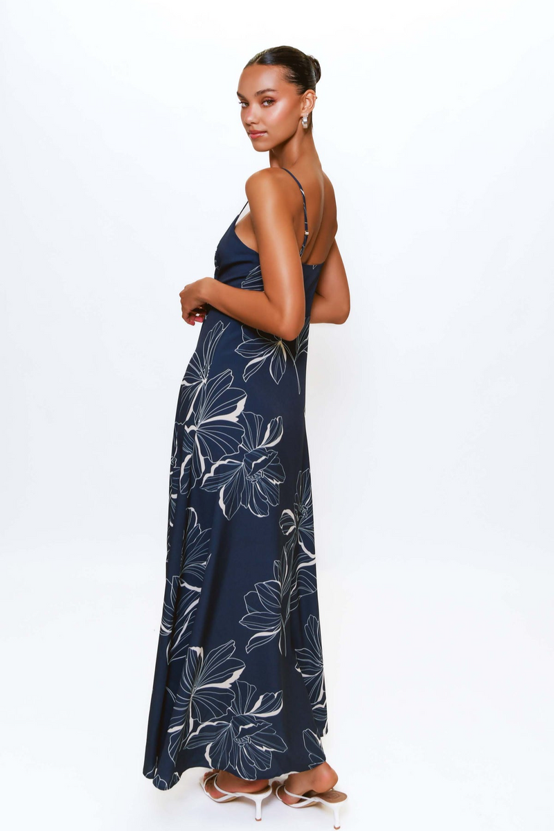 Dark Slate Gray Valente Dress Maxi Dress