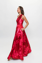 Firebrick Cassandra Gown Formal Dress