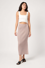 Antique White The Jolene Skirt Midi Skirt