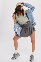 Light Gray Spring Valley Skort Skort