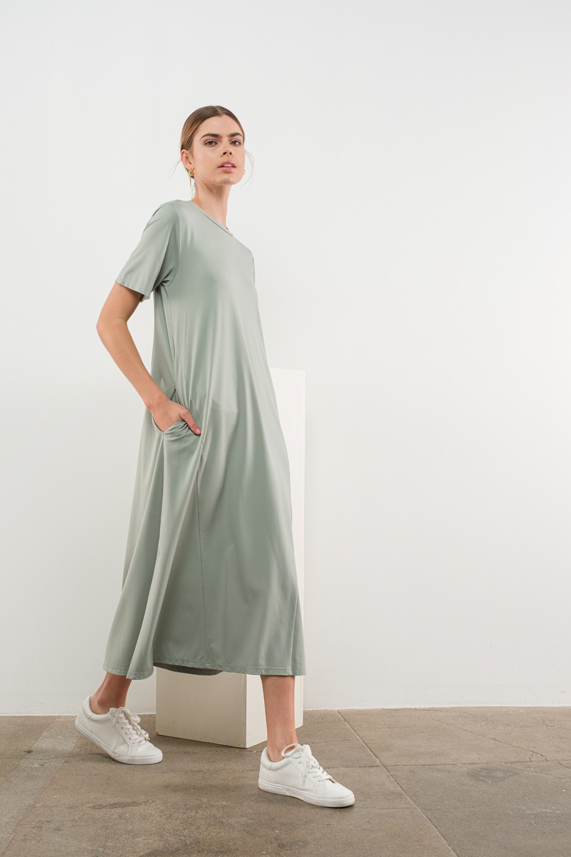 Light Gray O'Neil Midi Dress Midi Dress