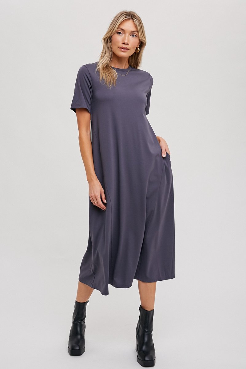 Light Gray O'Neil Midi Dress Midi Dress