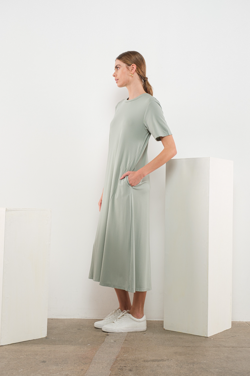 Light Gray O'Neil Midi Dress Midi Dress