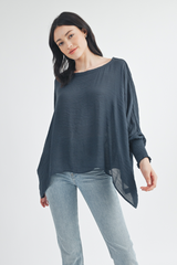 Dark Slate Gray Viven Oversized Top top