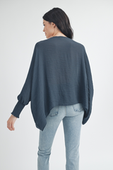 Dark Slate Gray Viven Oversized Top top