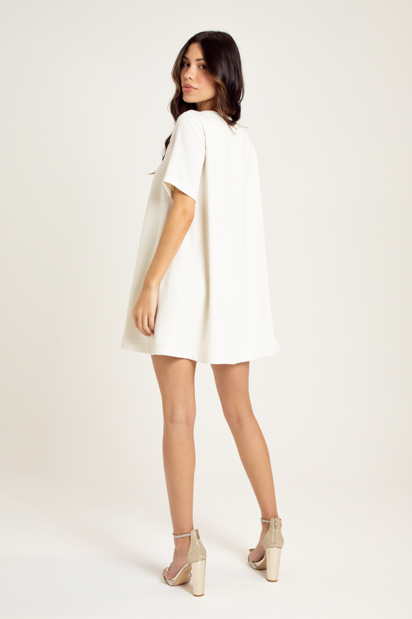 Antique White Teagan Mini Dress Mini Dress