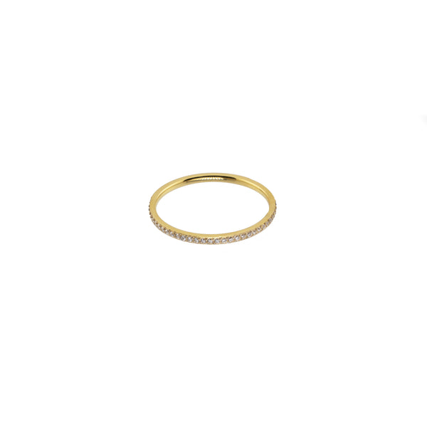 Tan Dainty Diamond Ring Ring