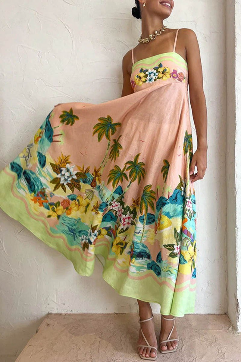 Rosy Brown Sipping On Sunshine Maxi Dress Maxi Dress