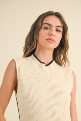 Wheat Potter Ribbed Knit Dress midi dress