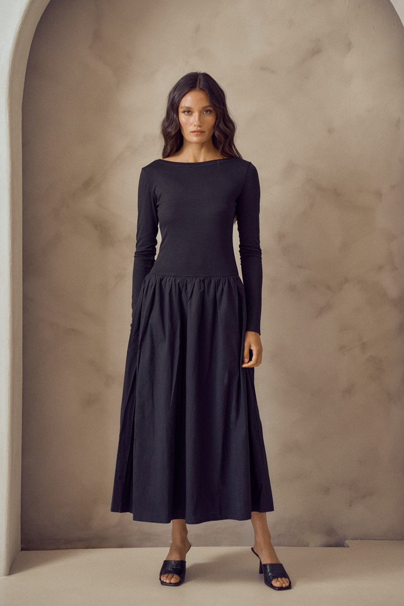 Dim Gray Midnight Muse Maxi Dress Maxi Dress