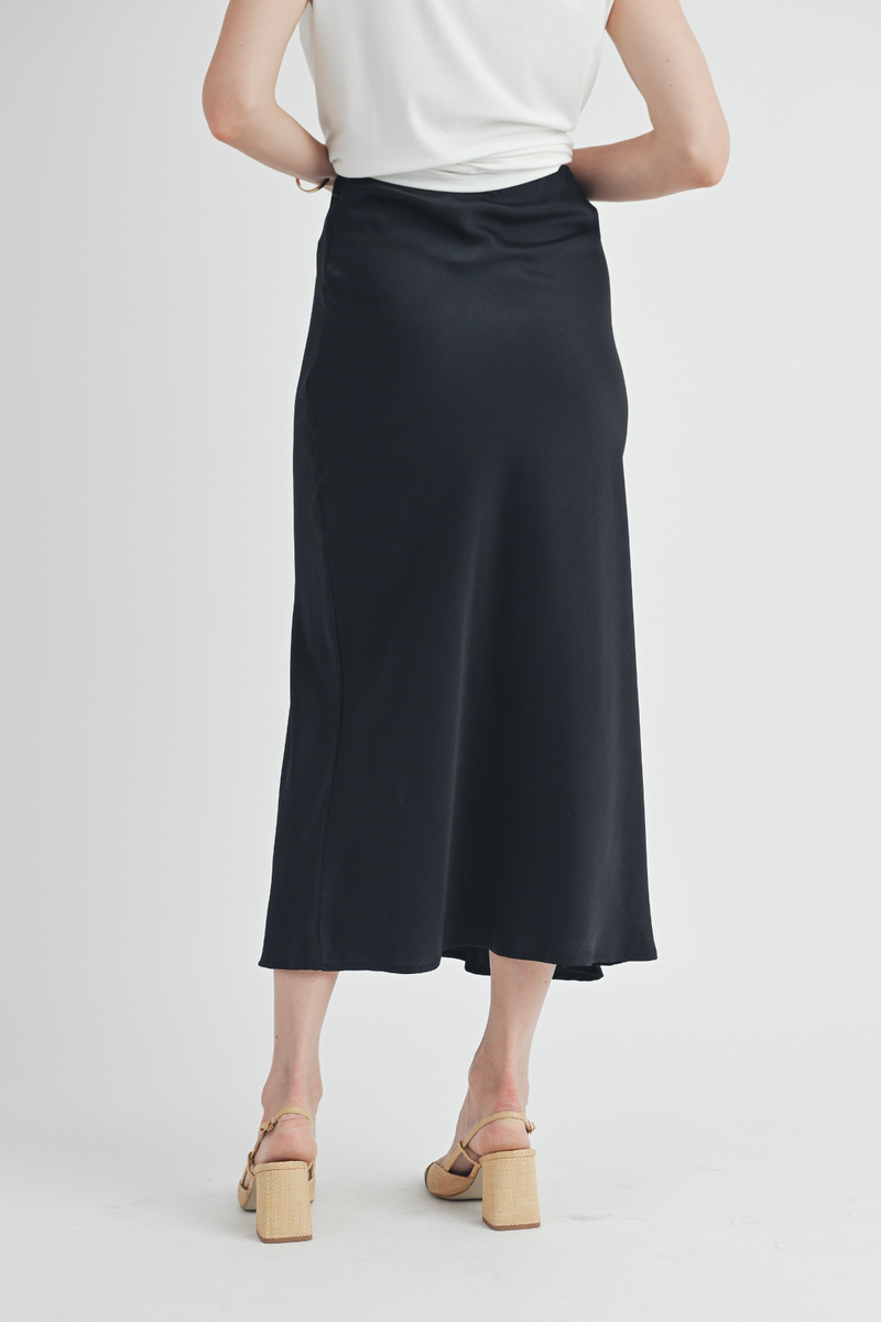 Dark Slate Gray Jazzy Skirt Midi Skirt