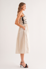 Antique White Lena Midi Dress Midi Dress