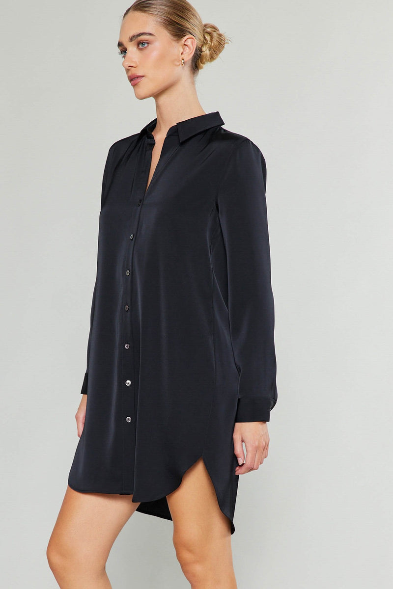 Dark Slate Gray Dyanna Shirt Dress Dress