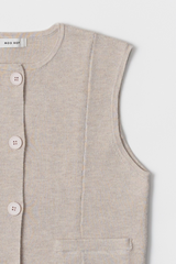 Light Gray The Karla Vest Vest