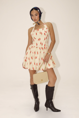 Light Gray Pack A Punch Chili Pepper Dress Dress