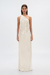 Lavender The Sabine Foil Jersey Gown GOWN