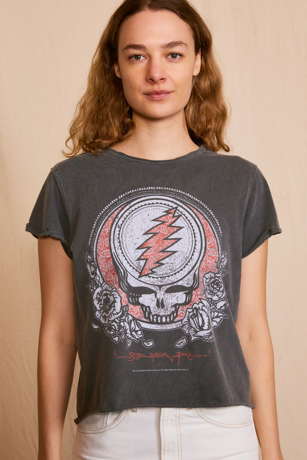 Gray Grateful Dead Steal Your Face Top