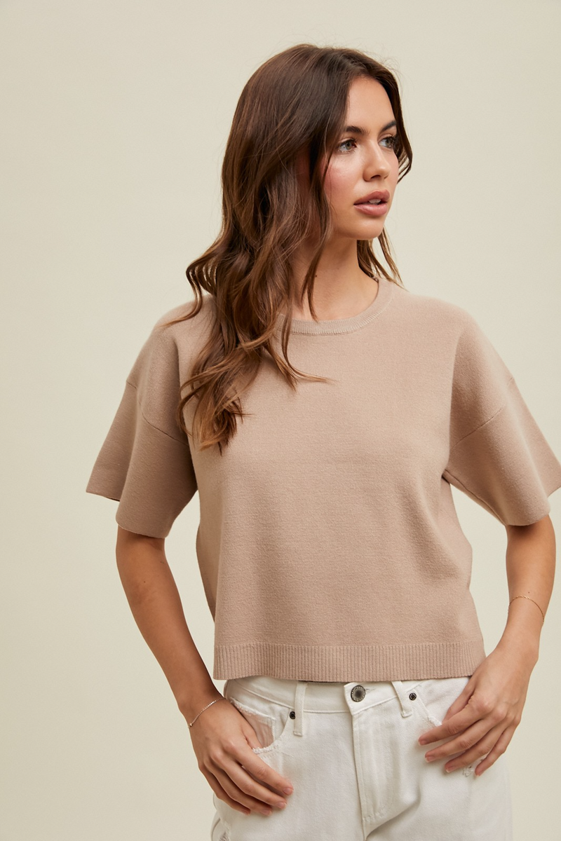 Gray Poplar Sweater Top top