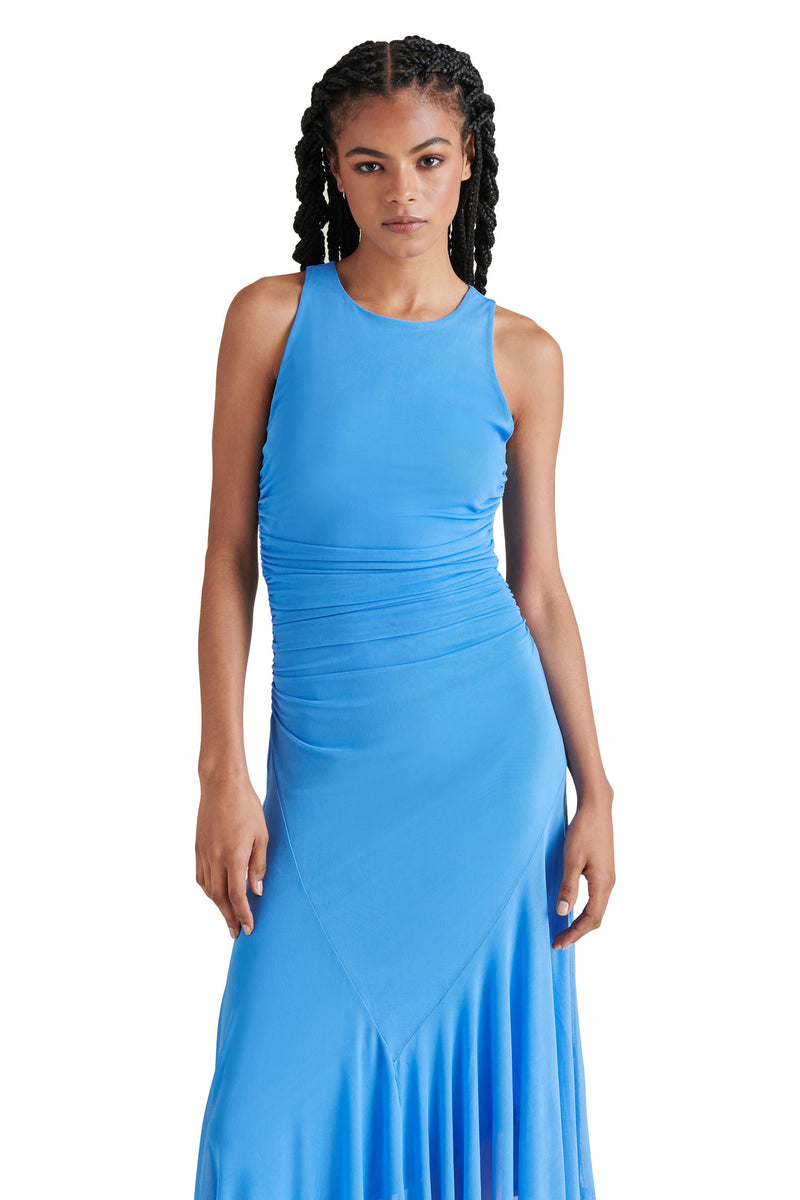 Cornflower Blue Laney Dress Midi Dress