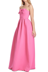 Pale Violet Red Isabeau Strapless Gown | Shocking Pink Formal Dress