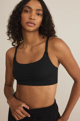 Black Luxe Smooth Jersey Bralette Bralette