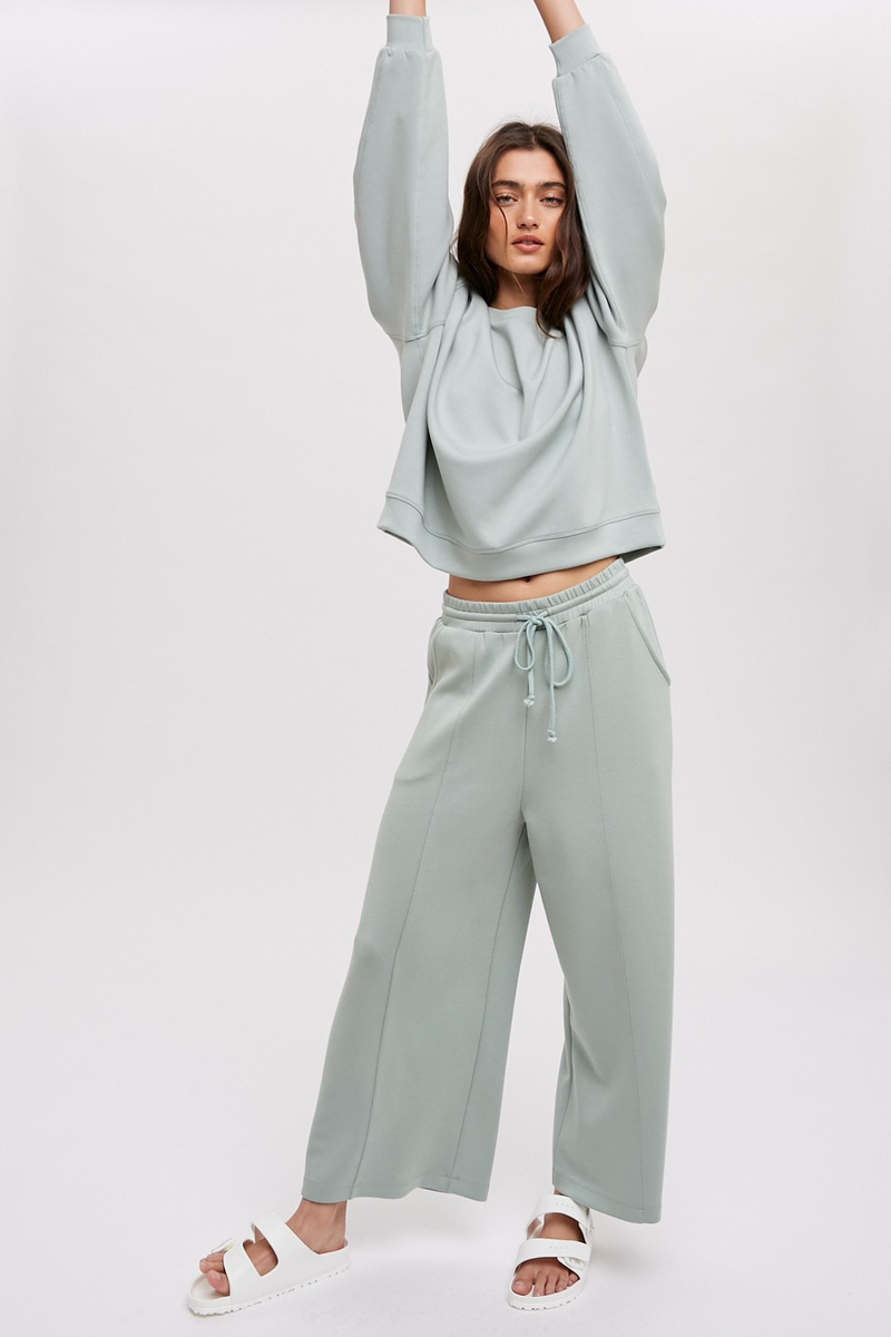 Light Gray Vista Wide Leg Pant Pant