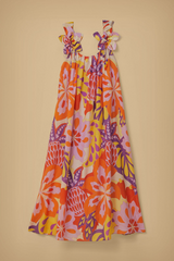 Tan Lee Floral Detail Maxi Dress Maxi Dress