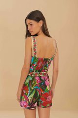 Tan Jardin De Reve Multicolor Romper Romper