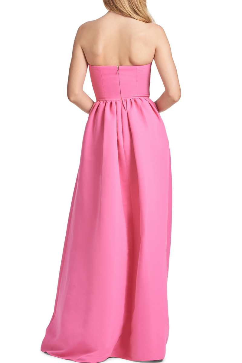 Pale Violet Red Isabeau Strapless Gown | Shocking Pink Formal Dress