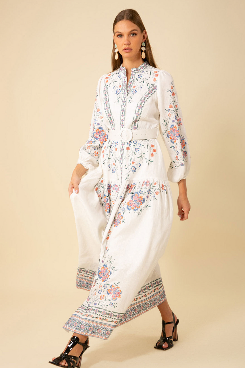 Wheat Melissa Embroidered Maxi Dress Maxi Dress