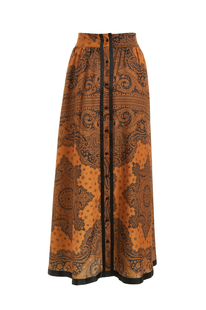 Saddle Brown Jamie Skirt Midi Skirt