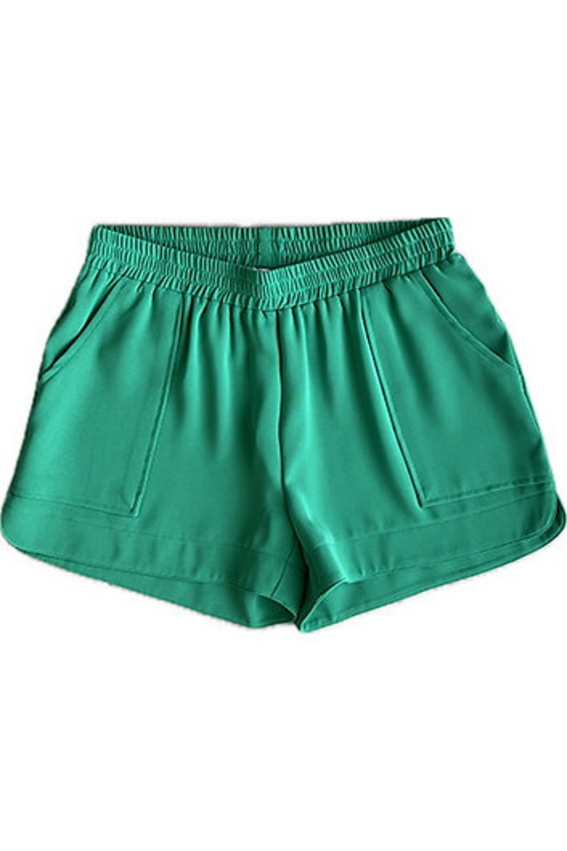 Sea Green Pull On Short Short