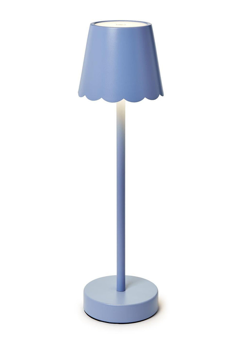 Dark Gray Scalloped Edge Table Lamp Gift