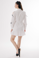 Antique White Coco Mini Dress Mini Dress