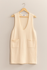 Light Gray Autumn Air Pinafore Mini Dress Mini Dress