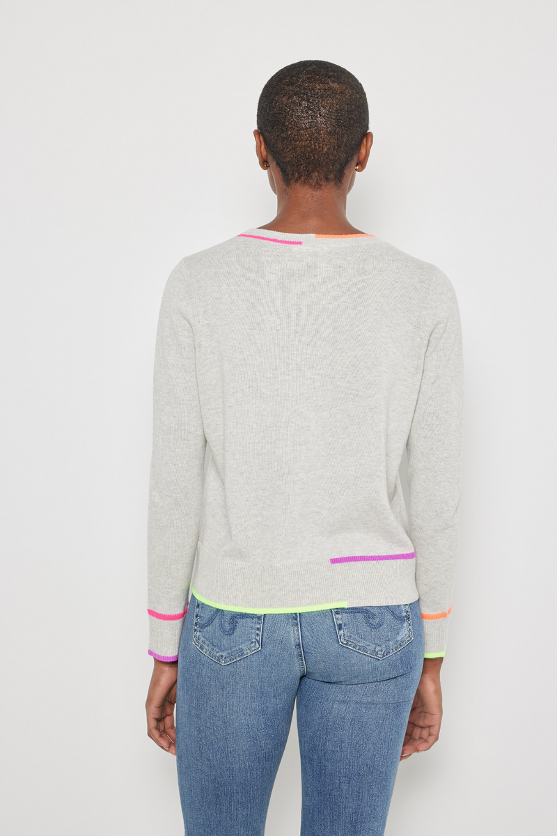 Light Gray In Line Sweater Sweater