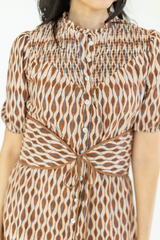 Tan Cassia Mini Dress | Hypnotic Mini Dress