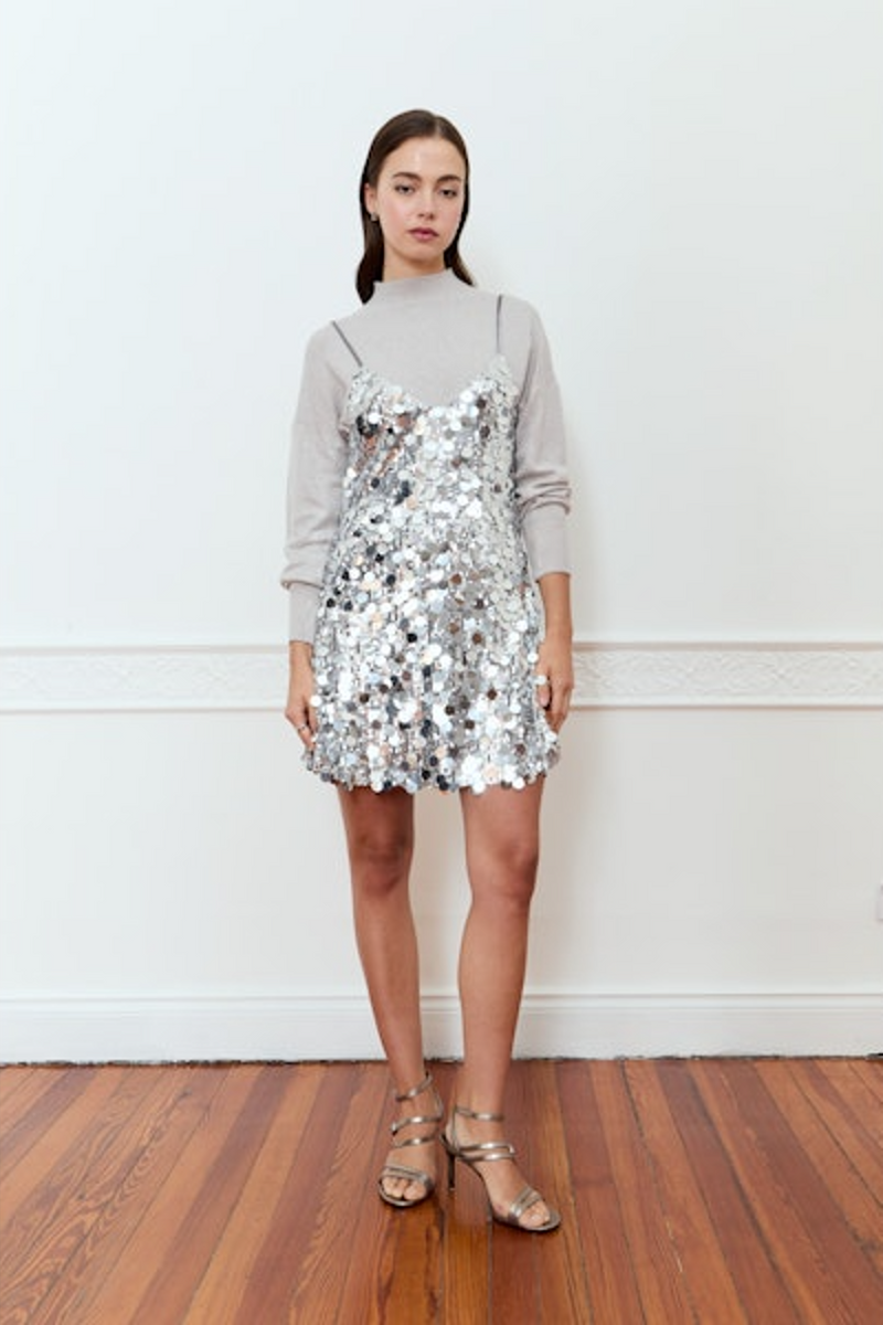 Light Gray Larix Dress Mini Dress