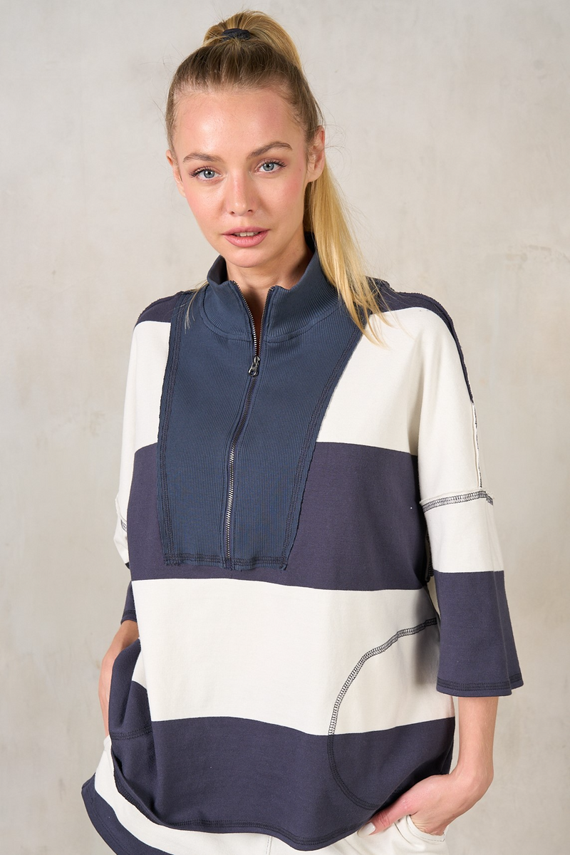 Light Gray Eastview Half Zip Top Top