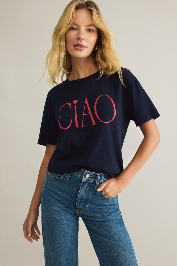 Dark Slate Gray Ciao Boyfriend Tee Graphic Tee