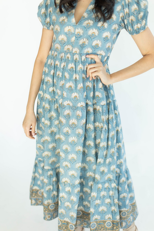 Light Gray Clover Maxi Dress | Bluestone Maxi Dress