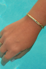 Medium Turquoise Aimsley Gold Bangle Bracelet Bracelet