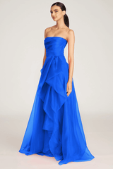 Royal Blue Teresa | Draped Gown Formal Dress