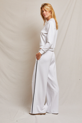 Gray Nadia Travel Wide Leg Pant Pant